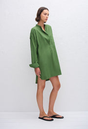 Popover Mini Shirt Dress - Cactus - Matteau